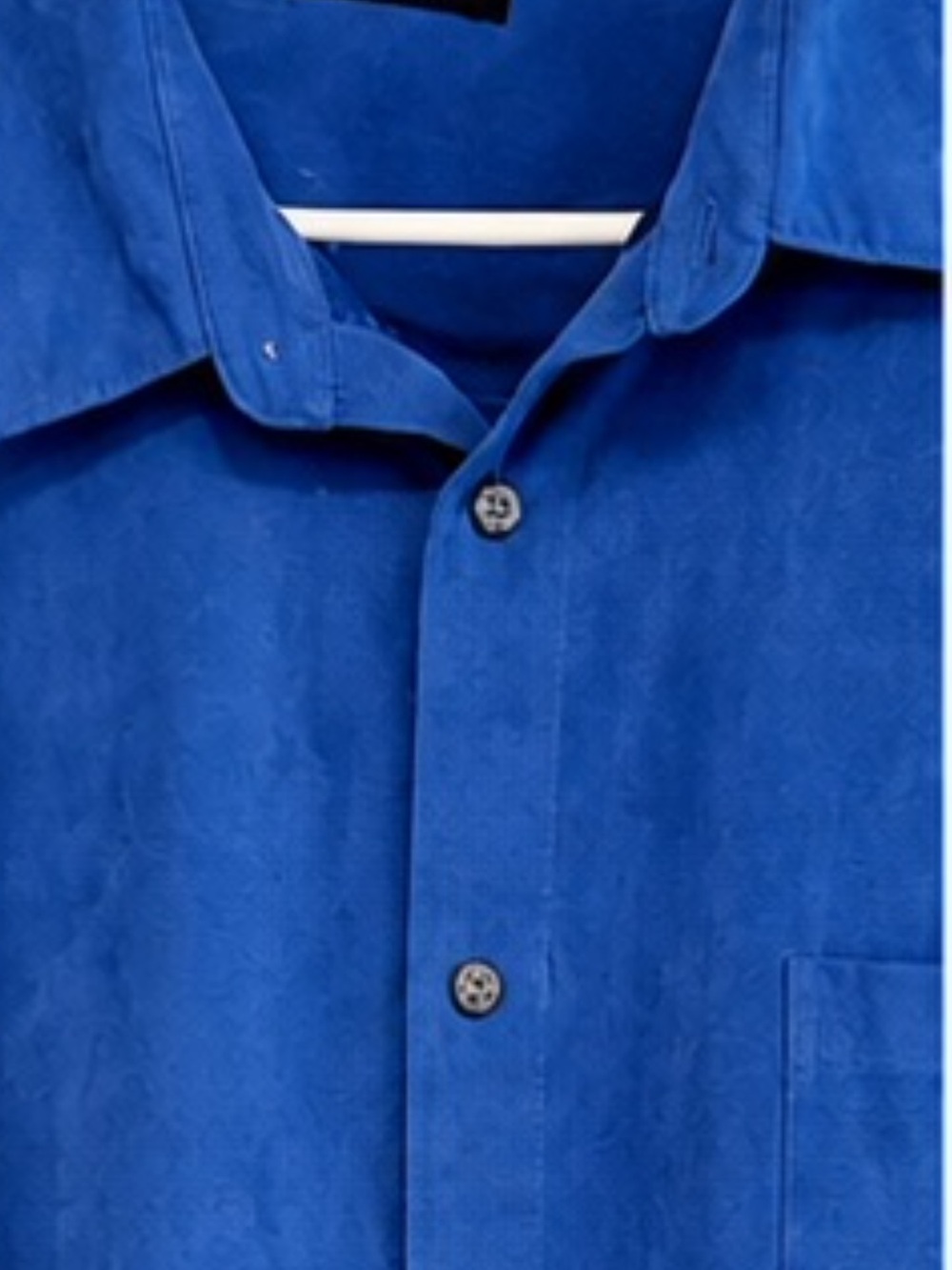 Men's Blue Button-Up Shirt